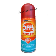 OFF smooth & dry  аэрозоль от комаров с эффектом сухого аэрозоля, 100 мл