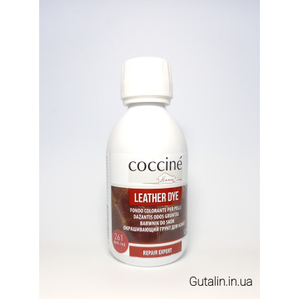 Красящий грунт для кожи тёмно-красный COCCINE LEATHER DYE 261 / dark red /