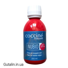 Краска для кромок кожи тёмно-красная COCCINE NUBIO 261 / dark red / 200 мл