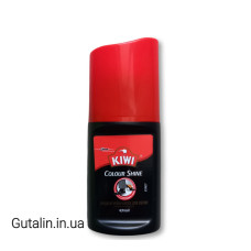 Жидкий крем-блеск для обуви чёрный KIWI 50 мл
