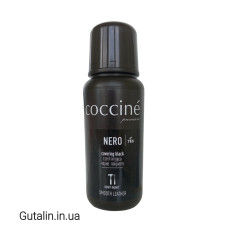 Чёрная краска для обуви из гладкой кожи COCCINE NERO 75 мл