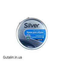 Крем для обуви в металлической банке чёрный SILVER 50 мл Крем для обуви в металлической банке чёрный SILVER 50 мл