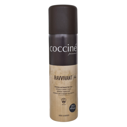 Краска для замши и нубука тёмно-серая COCCINE RAVVIVANT 211 / dark grey  / 250ml