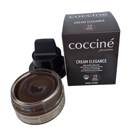 Крем для обуви тёмно-коричневый COCCINE CREAM ELEGANCE / 19 dark brown /