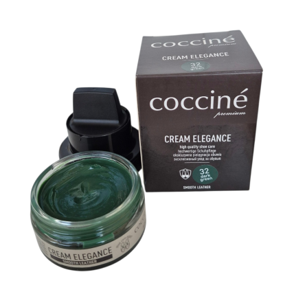 Крем для обуви тёмно-зелёный COCCINE CREAM ELEGANCE / 32 dark green / 