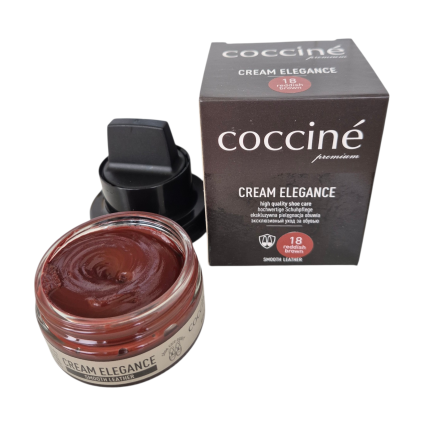 Крем для обуви бордово-коричневый COCCINE CREAM ELEGANCE / 18 reddish brown / 