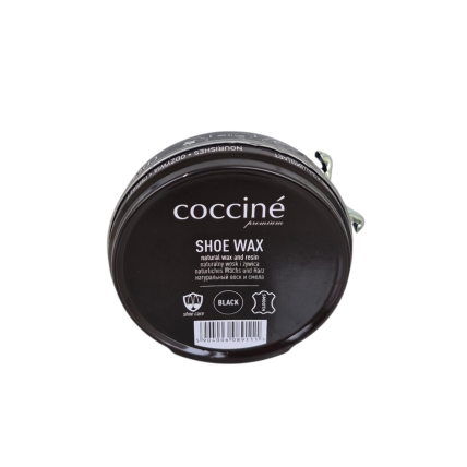 Натуральный воск и смола чёрный COCCINE SHOE WAX / 02 black / 40г