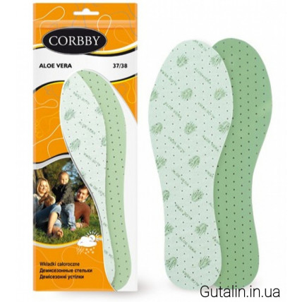 Стельки демисезонные CORBBY ALOE VERA